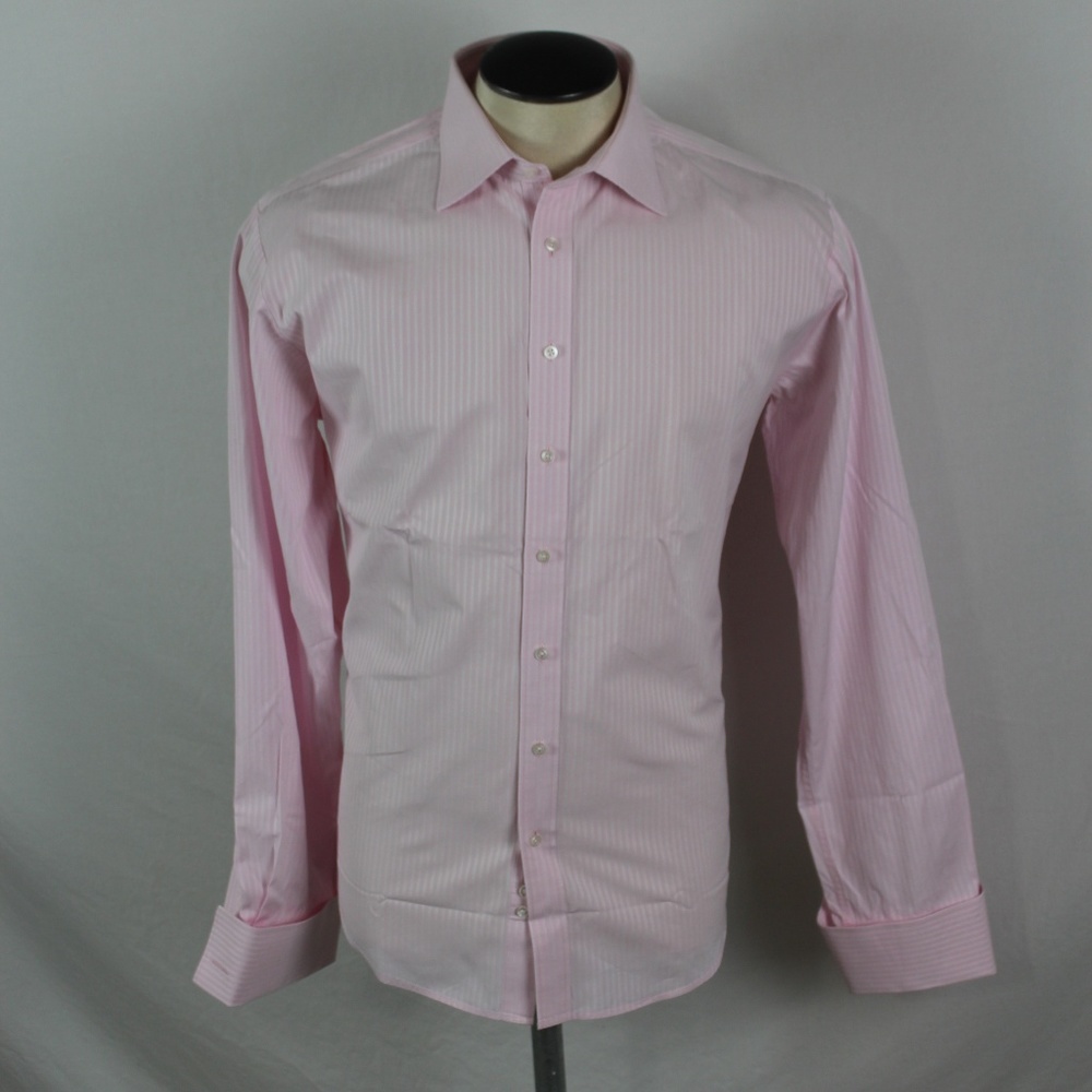 THOMAS PINK slim fit pink color 16.5 french cuff
